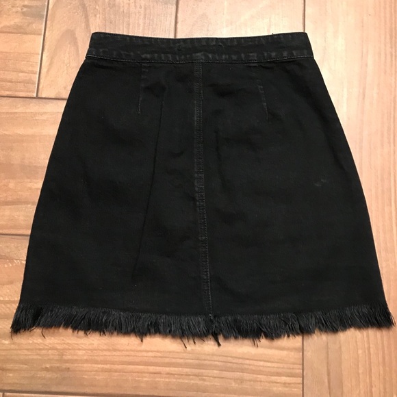 Black Denim Skirt - Picture 2 of 3